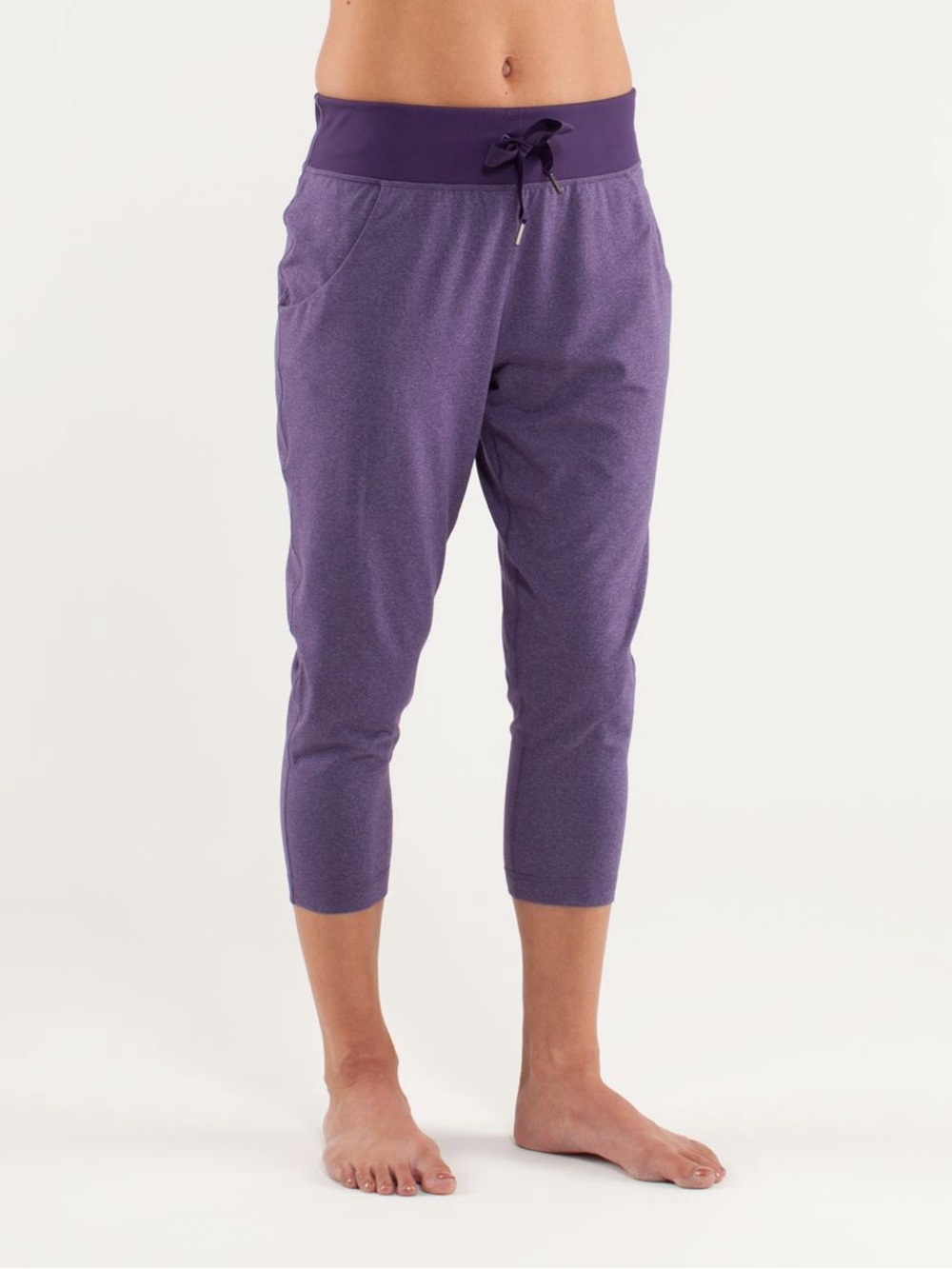 Lululemon Free Fall High-Rise Crop Pant *Luon Size 6 Heathered Concord Grape